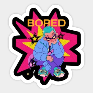 Bored Sticker